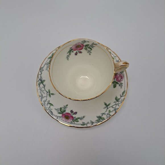 Delphine Wild Rose Teacup and Saucer - Picture 5 of 14